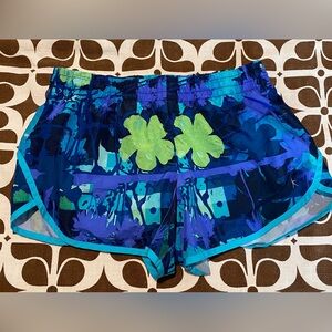 Blue multi colored danskin now running shorts. Size large 12/14. EUC